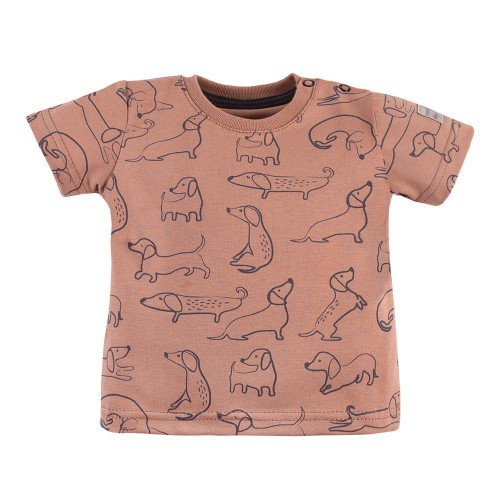 T-shirt LAZY DAYS brown