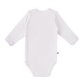 Bodysuit cardigan long sleeve duck white