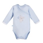 Bodysuit cardigan long sleeve koala blue