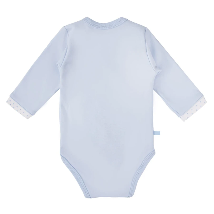 Bodysuit cardigan long sleeve koala blue
