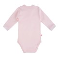 Bodysuit cardigan long sleeve bunny pink