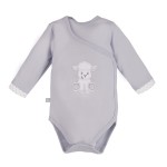 Body kopertowe długi rękaw szare z owieczką