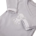 Body kopertowe długi rękaw szare z owieczką