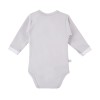 Bodysuit cardigan long sleeve sheep gray
