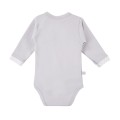 Bodysuit cardigan long sleeve sheep gray