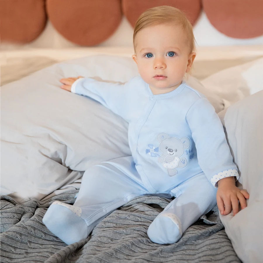 Sleepsuit bunny pink
