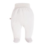 Joggers with feet dog ecru