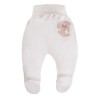 Joggers with feet dog ecru