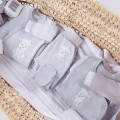 Joggers with feet sheep gray