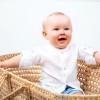 Biała koszula dziecięca z kołnierzykiem
