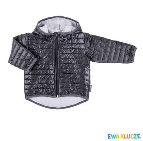 Kurtka pikowana z kapturem BLACK czarny