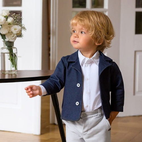 Body dziecięce koszulowe z kołnierzykiem białe