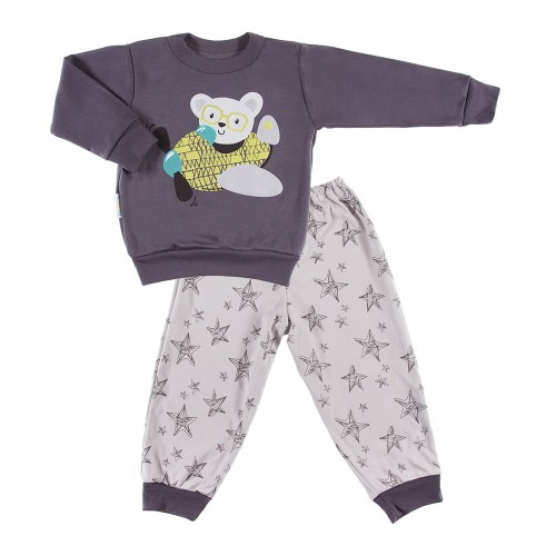 Pyjamas DOBRANOC graphite/gray