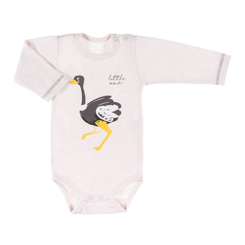 Bodysuit long sleeve EMU beige/melange