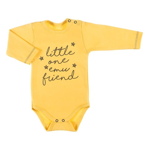 Bodysuit long sleeve EMU yellow