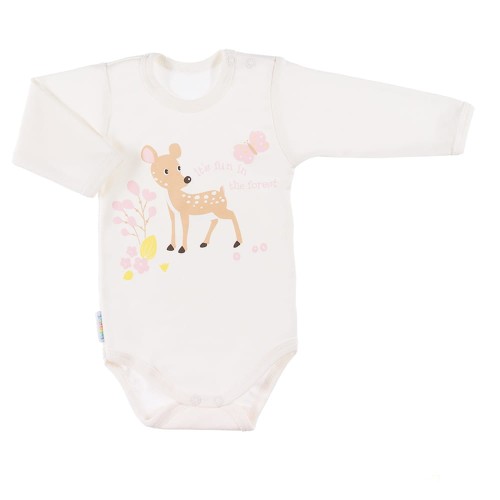 Bodysuit long sleve FAMILY ecru