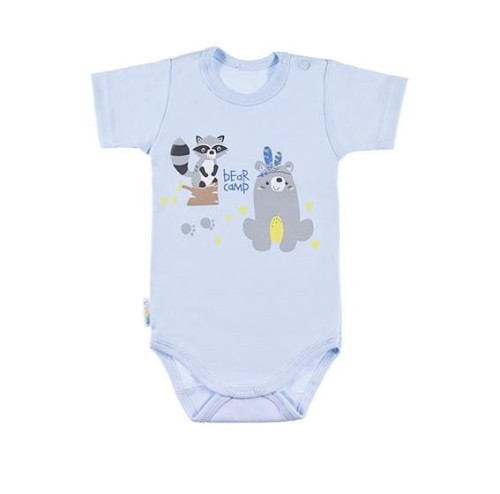 Bodysuit short sleve FAMILY blue