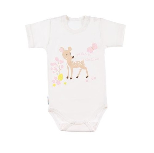 Bodysuit short sleve FAMILY ecru