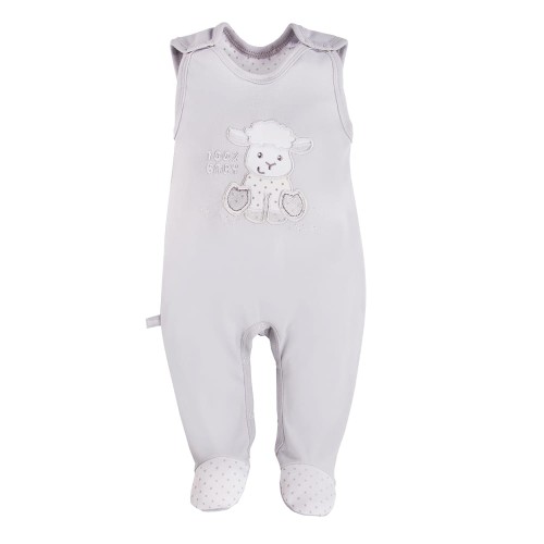 Romper suit sheep gray