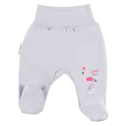 Joggers with feet FAMILY gray/pink