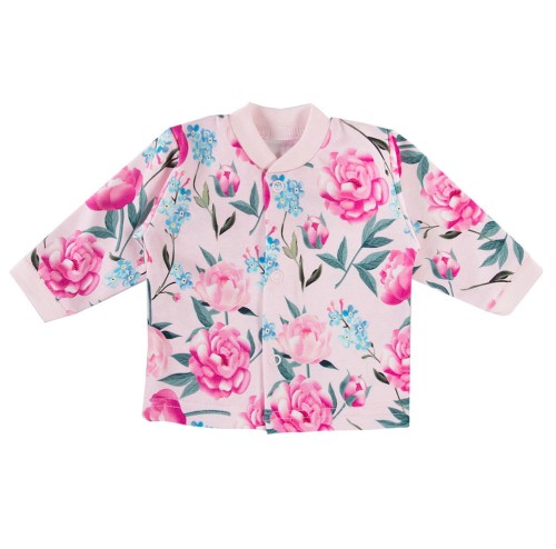 Kimono shirt flowers PEONY pink