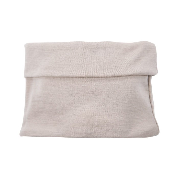Scarf from merino wool beige