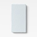 Jersey fitted sheet with flowers blue with stars