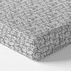 Jersey fitted sheet with bears gray