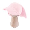 Muslin hat with elastic pink