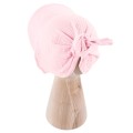 Muslin hat with elastic pink