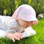 Chustka z gumką dziecięca bambusowa róż