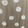 Pregnancy shirt beige with daisies LINDA