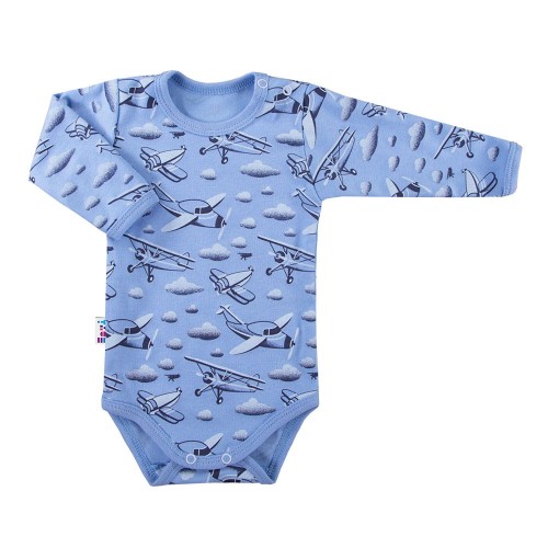 Bodysuits long sleeve SKY blue plane