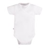Bodysuit cardigan short sleeve white