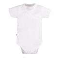 Bodysuit cardigan short sleeve white