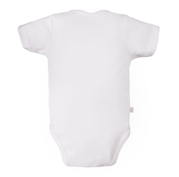 Bodysuit cardigan short sleeve white