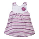 Tunika welurowa w paseczki fioletowo szara