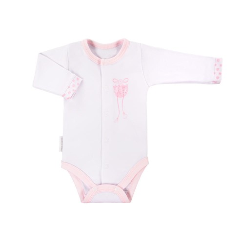 Bodysuit cardigan long sleeve CHIC pink