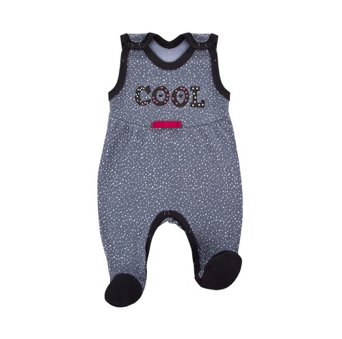 Romper suit POWER gray dots