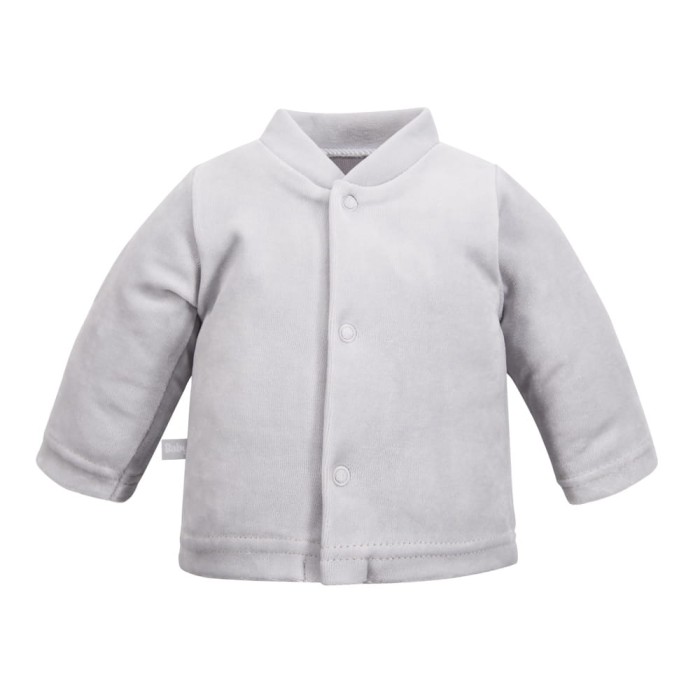 Grey baby set with lamb embroidery