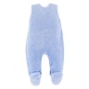 Baby blue set with hippo embroidery