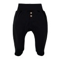 Czarne półśpiochy niemowlęce z guzikami 56-74