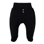 Półśpiochy niemowlęce z guziczkami czarne