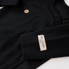 Black Ribbed Snap Baby Bodysuit