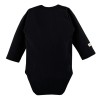 Black Ribbed Snap Baby Bodysuit