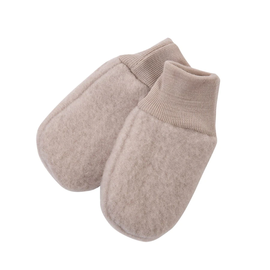 Children's polar gloves in beige