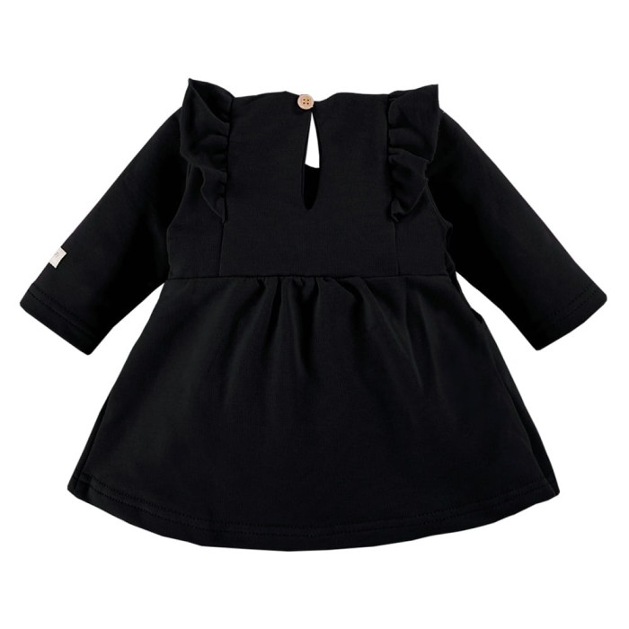 Black Dress with Ruffles