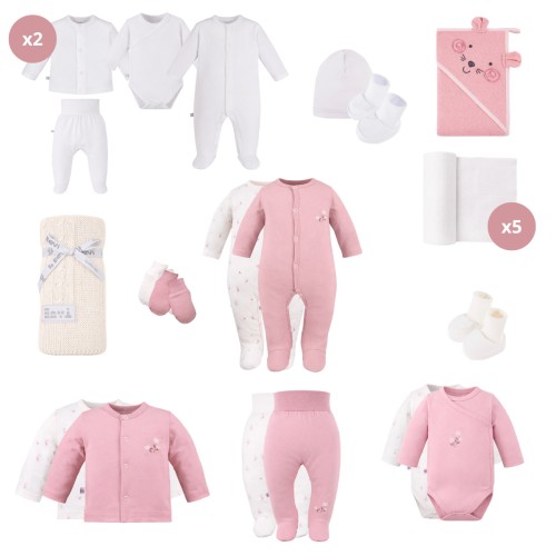Pink Baby Starter Set – Complete Newborn Outfit