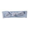 Blue girls’ headband with muslin bow