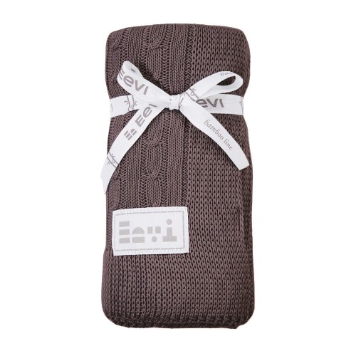  Bamboo blanket EEVI braid chocolate